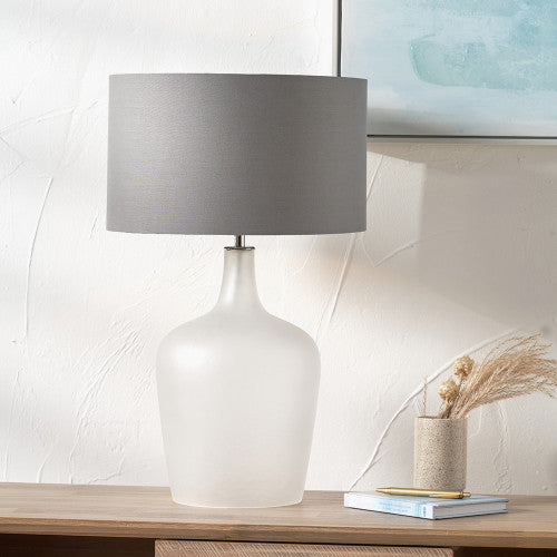 Tamsin Frosted White Glass Table Lamp