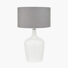 Tamsin Frosted White Glass Table Lamp