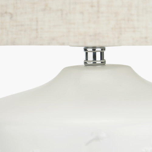 Flora Table Lamp- White Floral Ceramic