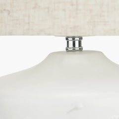 Flora Table Lamp- White Floral Ceramic