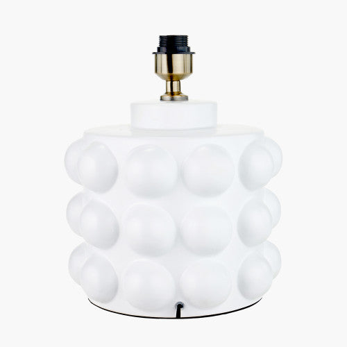 Serenity Table Lamp Base Bobbled Ceramic - White & Black Finishes