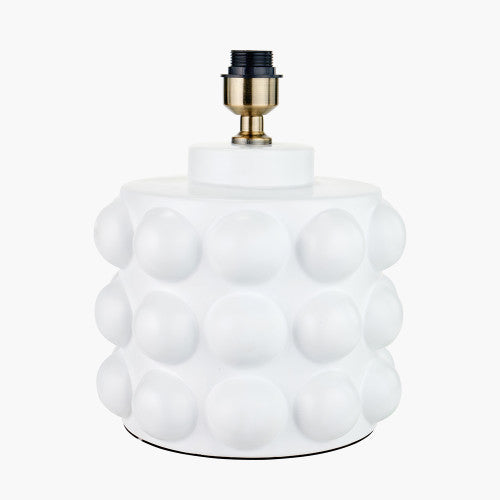 Serenity Table Lamp Base Bobbled Ceramic - White & Black Finishes