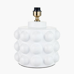 Serenity Table Lamp Base Bobbled Ceramic - White & Black Finishes