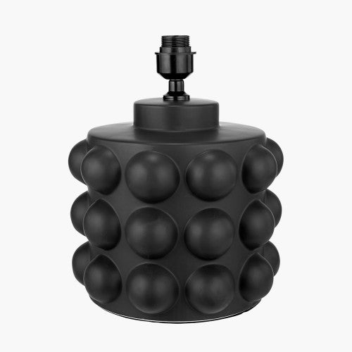 Serenity Table Lamp Base Bobbled Ceramic - White & Black Finishes