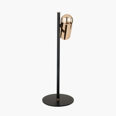 Xena Black and Rose Gold Metal LED Table Lamp