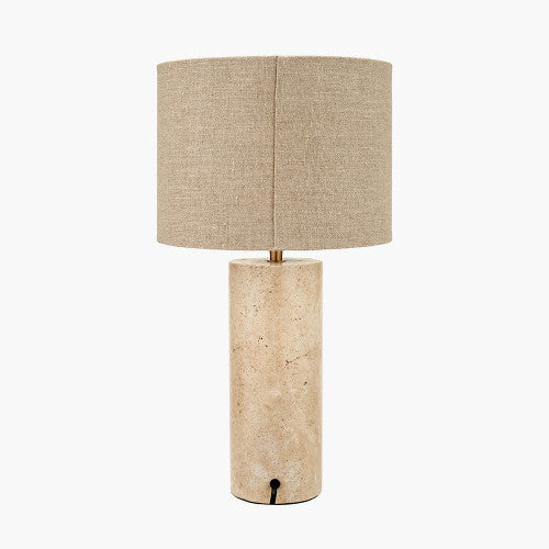 Kanoa Limestone Cylinder Table Lamp