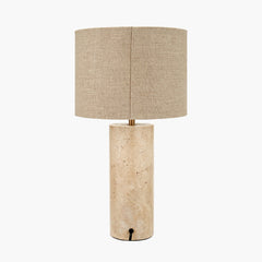 Kanoa Limestone Cylinder Table Lamp