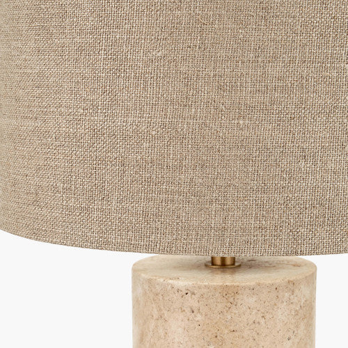 Kanoa Limestone Cylinder Table Lamp