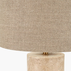 Kanoa Limestone Cylinder Table Lamp