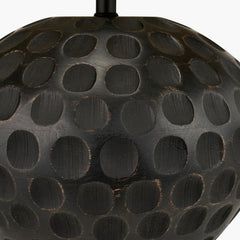 Dante Antique Black Mango Wood Table Lamp