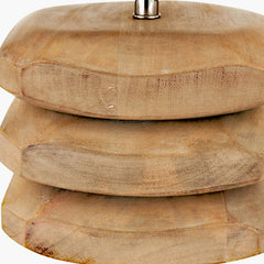 Amir Natural Mango Wood 3 Pebble Table Lamp