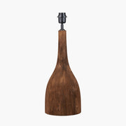 Corella Table Lamp Base- Brown/ Black/ Natural Finishes Mango Wood- Curved