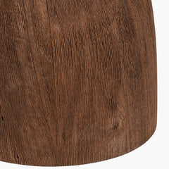 Corella Table Lamp Base- Brown/ Black/ Natural Finishes Mango Wood- Curved