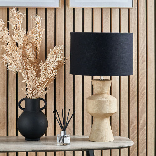 Koa Natural Mango Wood Table Lamp Base