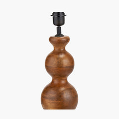 Nyari Table Lamp Base Brown Oiled Finish Mango Wood