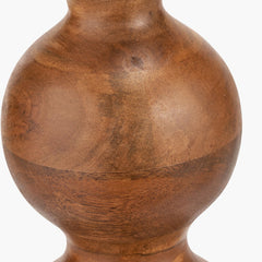 Nyari Table Lamp Base Brown Oiled Finish Mango Wood