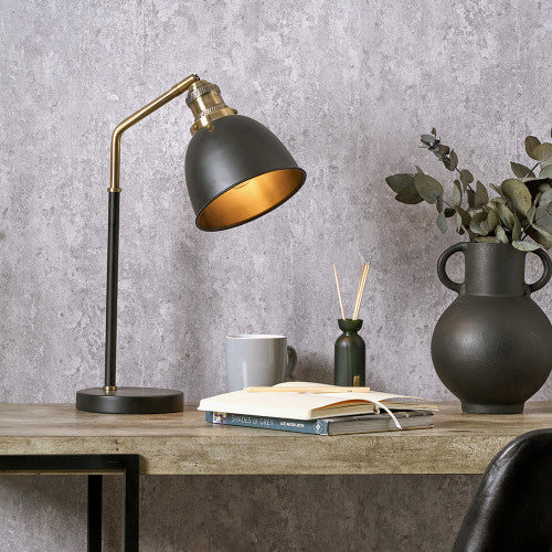 Augusto Black and Gold Task Table Lamp