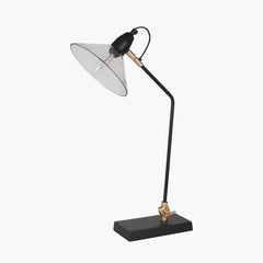 Canton Task/Reading Table Lamp - Black/Brass