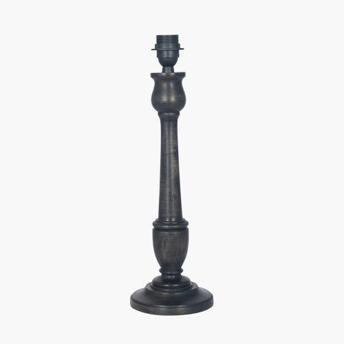 Captiva Black/White Wash Wood Table Lamp  - Base Only
