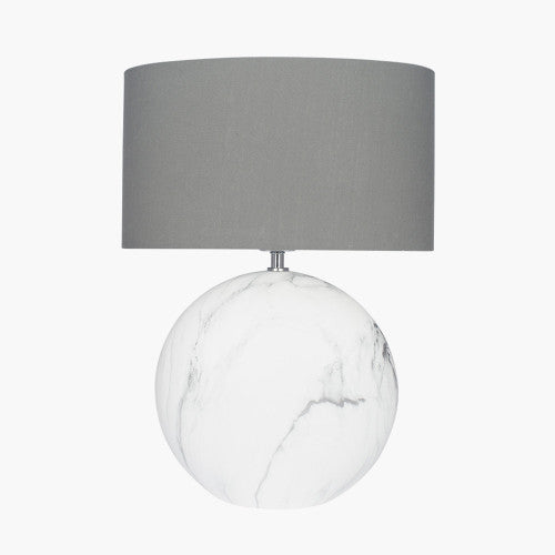 Crestola Large Marble Effect Ceramic Table Lamp