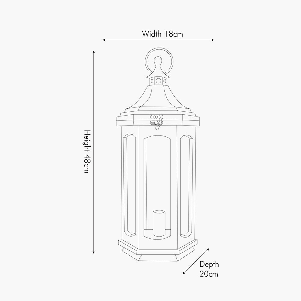 Adaline Antique Wood Lantern Table Lamp- Grey / White Wash