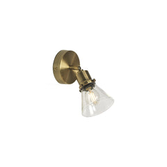 Torne 1Lt Single Spotlight - Brass/Chrome