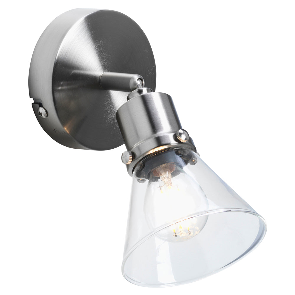 Torne 1Lt Single Spotlight - Brass/Chrome