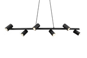 Marley 6Lt Hanging Lamp - Matt BlackFinish