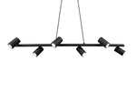 Marley 6Lt Hanging Lamp - Matt BlackFinish