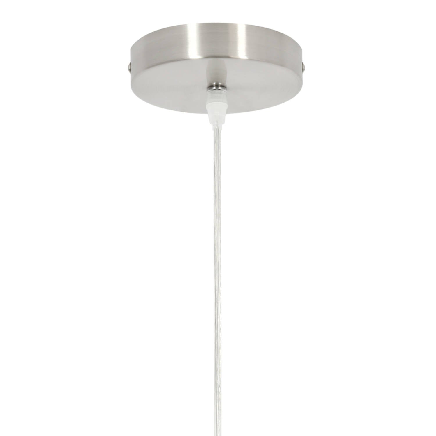 Fay Hanging Shade Light - White/ Brown Finish