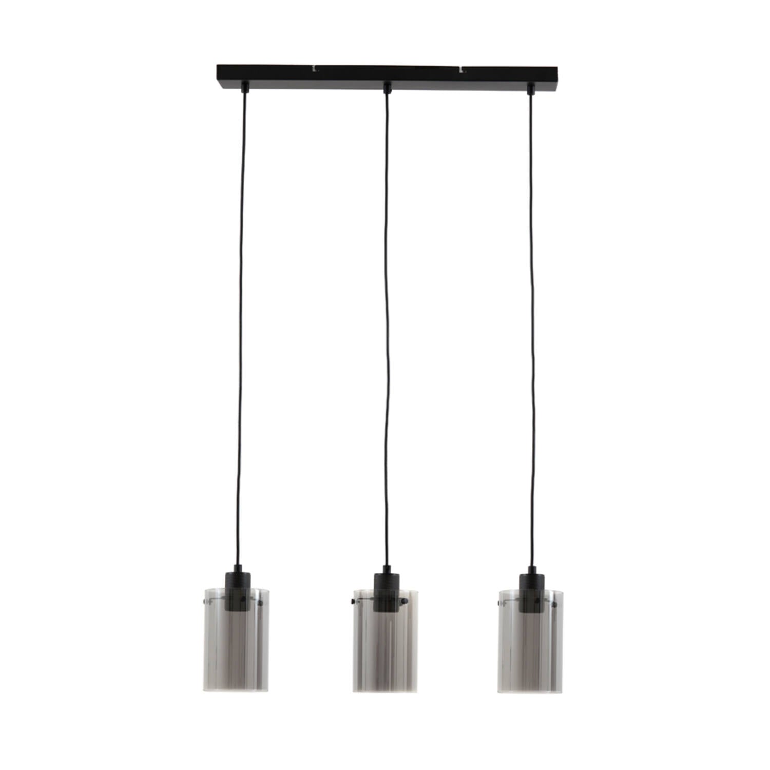 Vancouver 3Lt Hanging Lamp - Nickel/Black