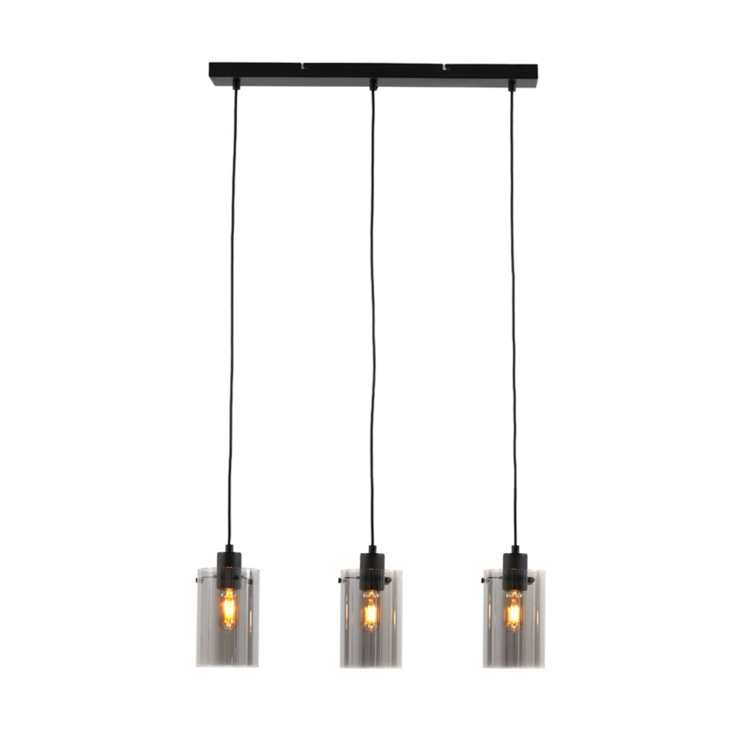 Vancouver 3Lt Hanging Lamp - Nickel/Black