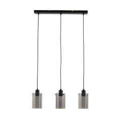 Vancouver 3Lt Hanging Lamp - Nickel/Black