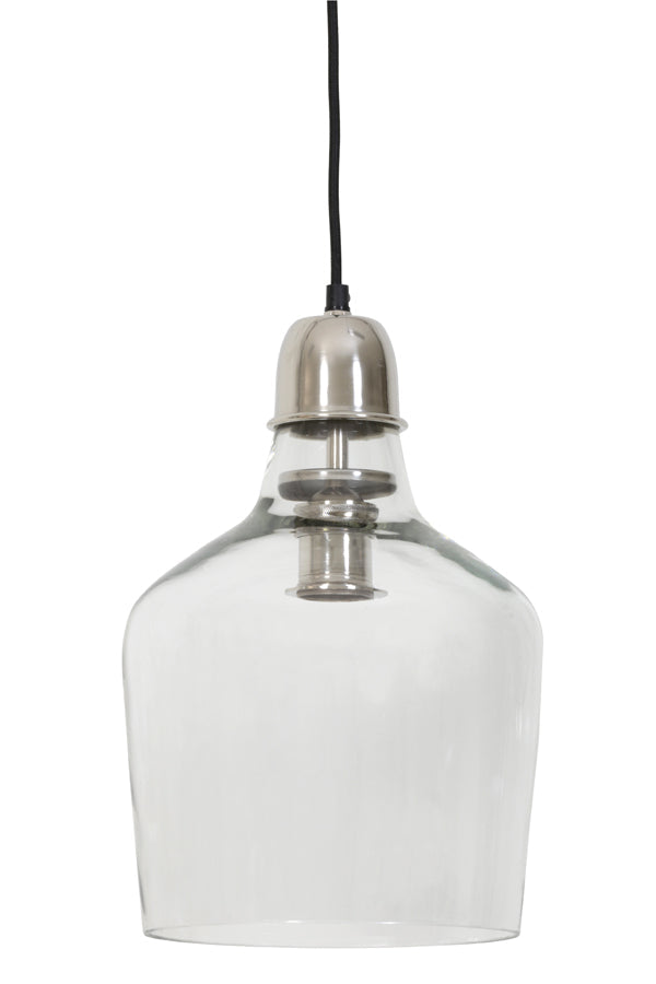 Sage Hanging Lamp - Satin Nickel & Glass Finish