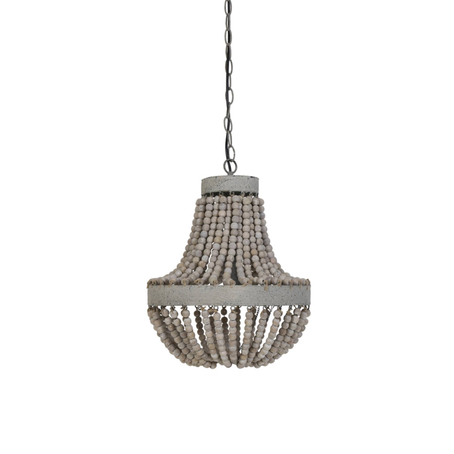 Luna Small/Large Pendant Ceiling Light - Old White Finish