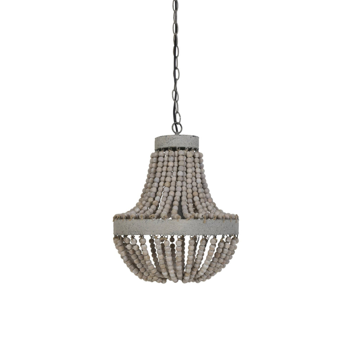 Luna Small/Large Pendant Ceiling Light - Old White Finish