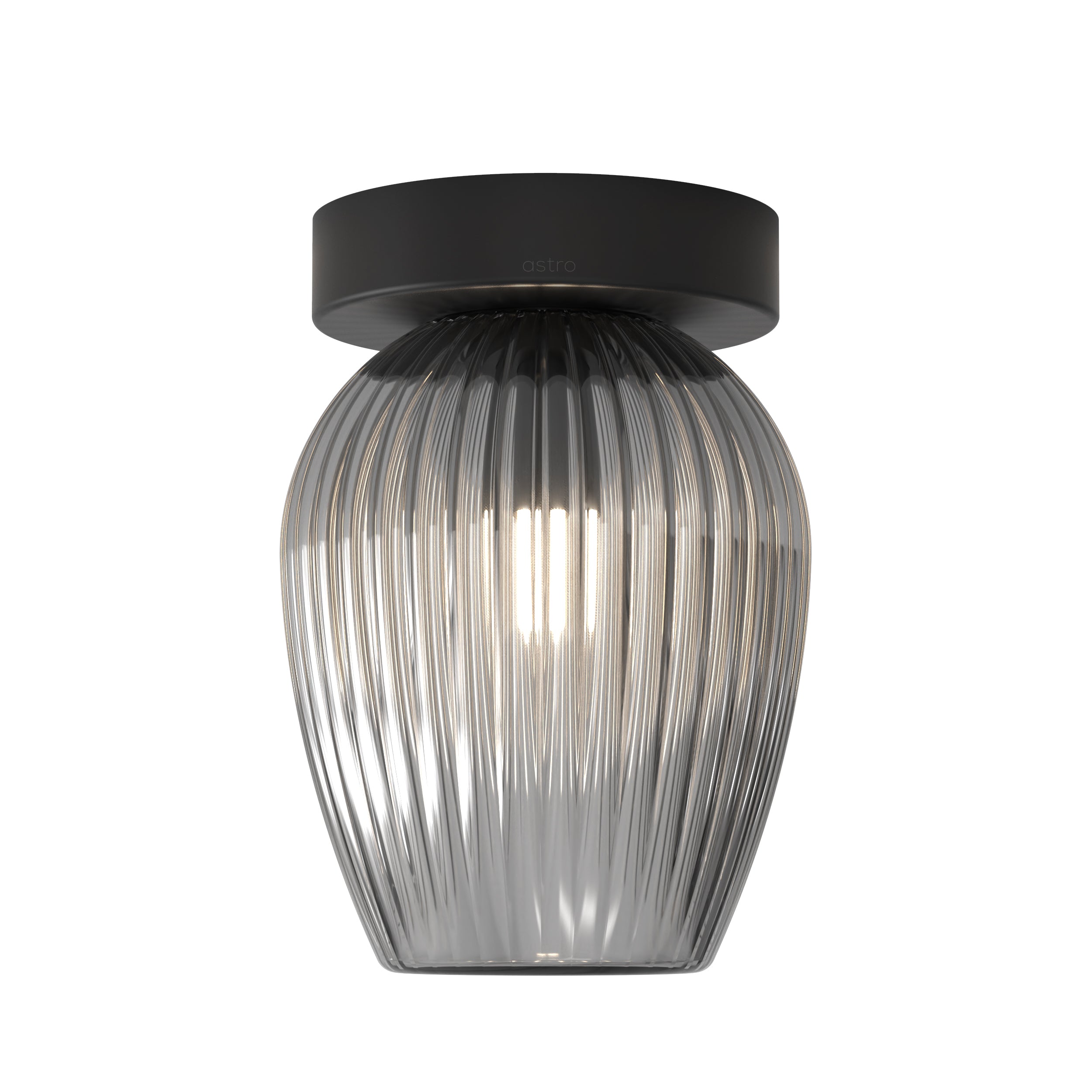 Tacoma Tulip Ribbed Glass