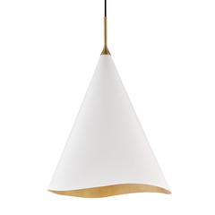 Martini 1Lt Pendant - Gold Leaf