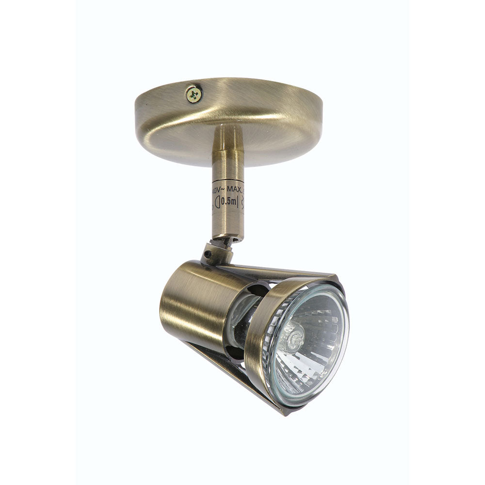 Romore Single Spotlight - Brass/Chrome