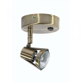 Romore Single Spotlight - Brass/Chrome