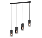 Robin 3/4Lt Linear Pendant - Black