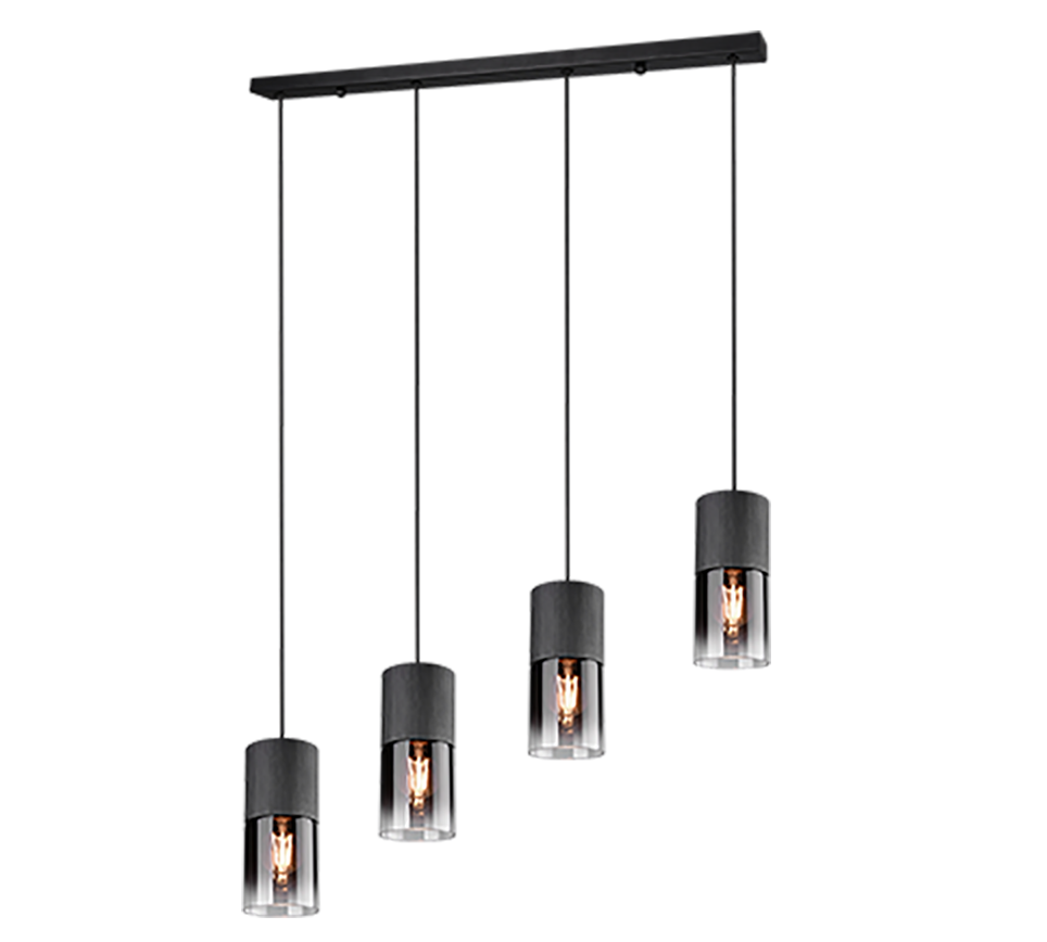 Robin 3/4Lt Linear Pendant - Black