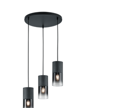 Robin 3/4Lt Linear Pendant - Black