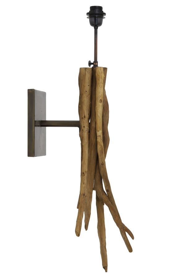 Bluma Wall Lamp - Natural Brown Finish