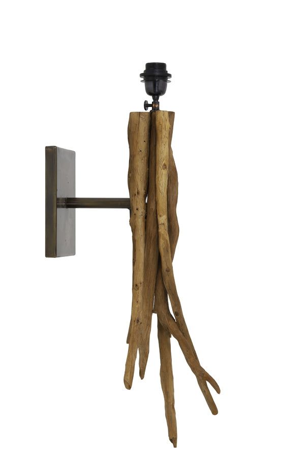 Bluma Wall Lamp - Natural Brown Finish
