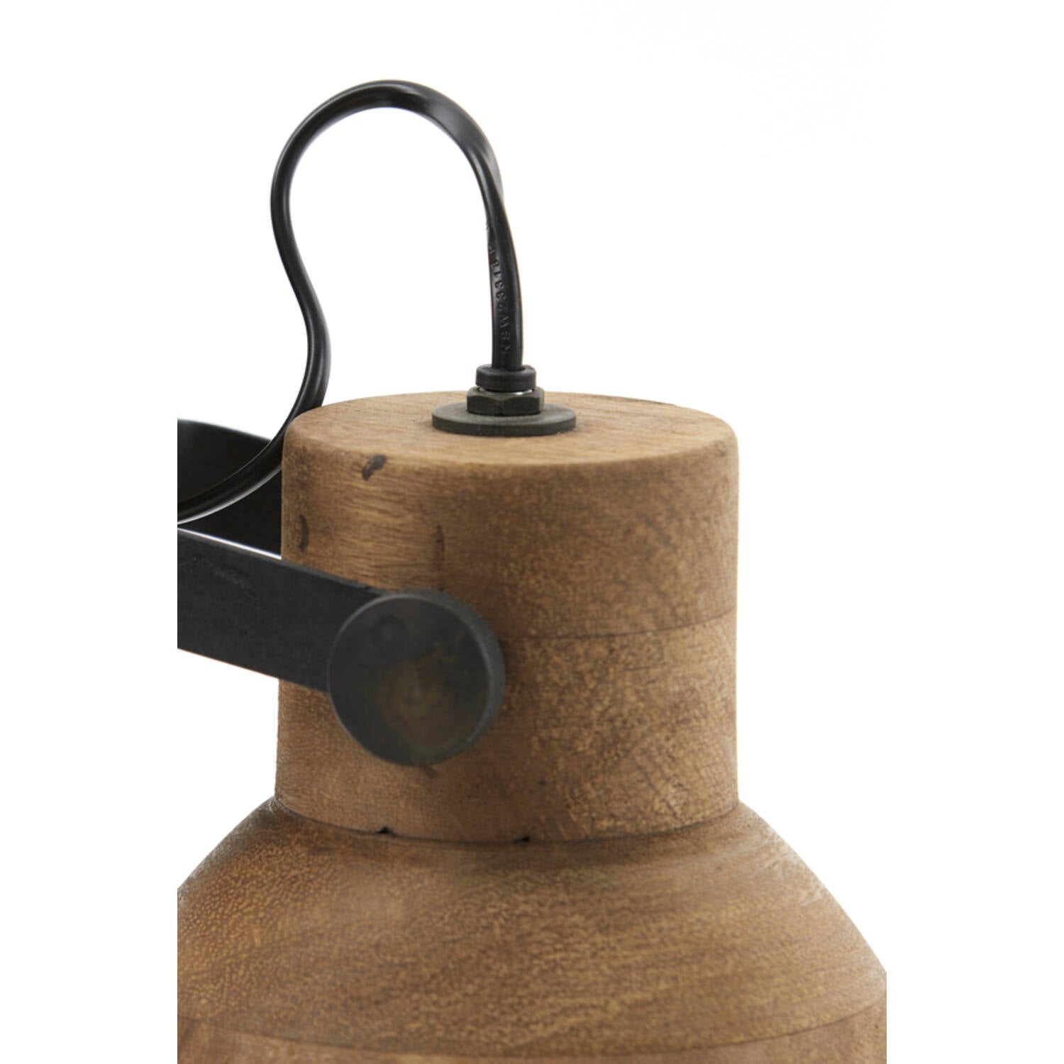 Ilanio Wall Lamp 21x17x19 Cm Wood Brown+Matt Black E27