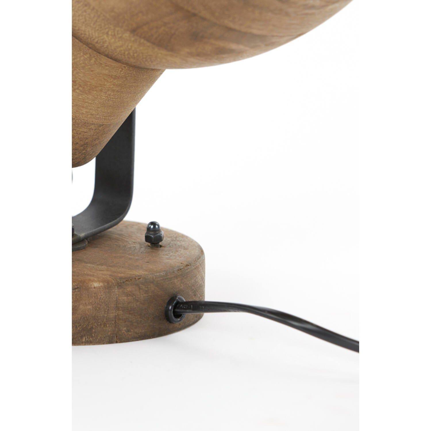 Ilanio Wall Lamp 21x17x19 Cm Wood Brown+Matt Black E27