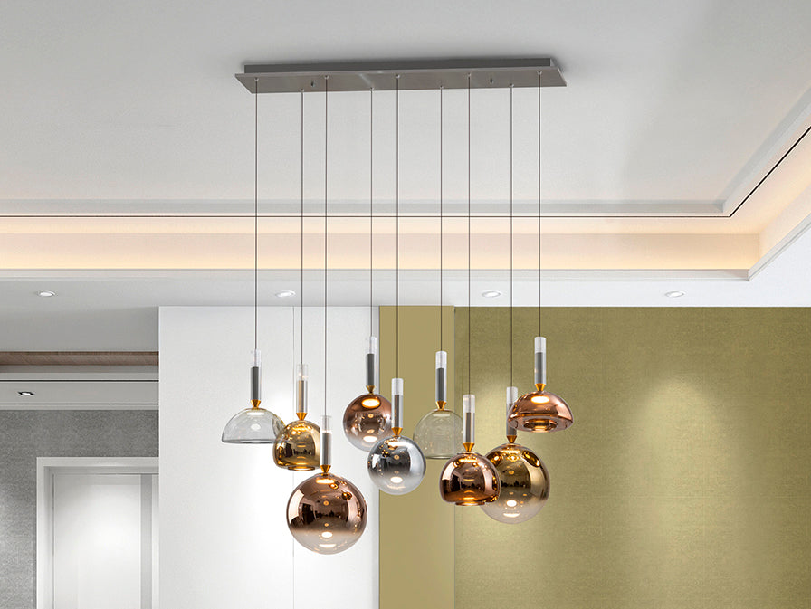 Charlize  9Lt Ceiling Light- Various Finishes
