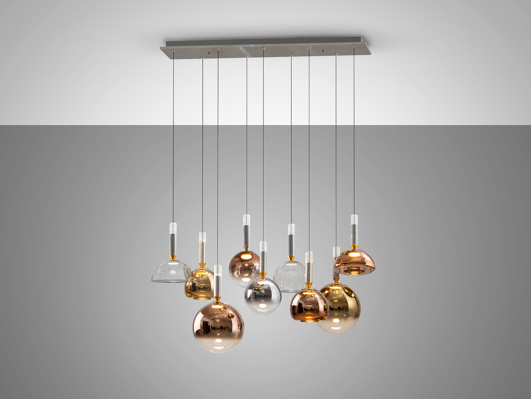 Charlize  9Lt Ceiling Light- Various Finishes
