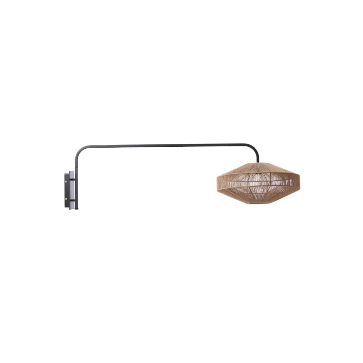 Lyra Small/Medium/Large Wall Lamp Natural+Matt Black E27